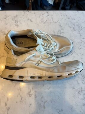 On Running Men’s CloudTec Sneakers in Off-White/Cream